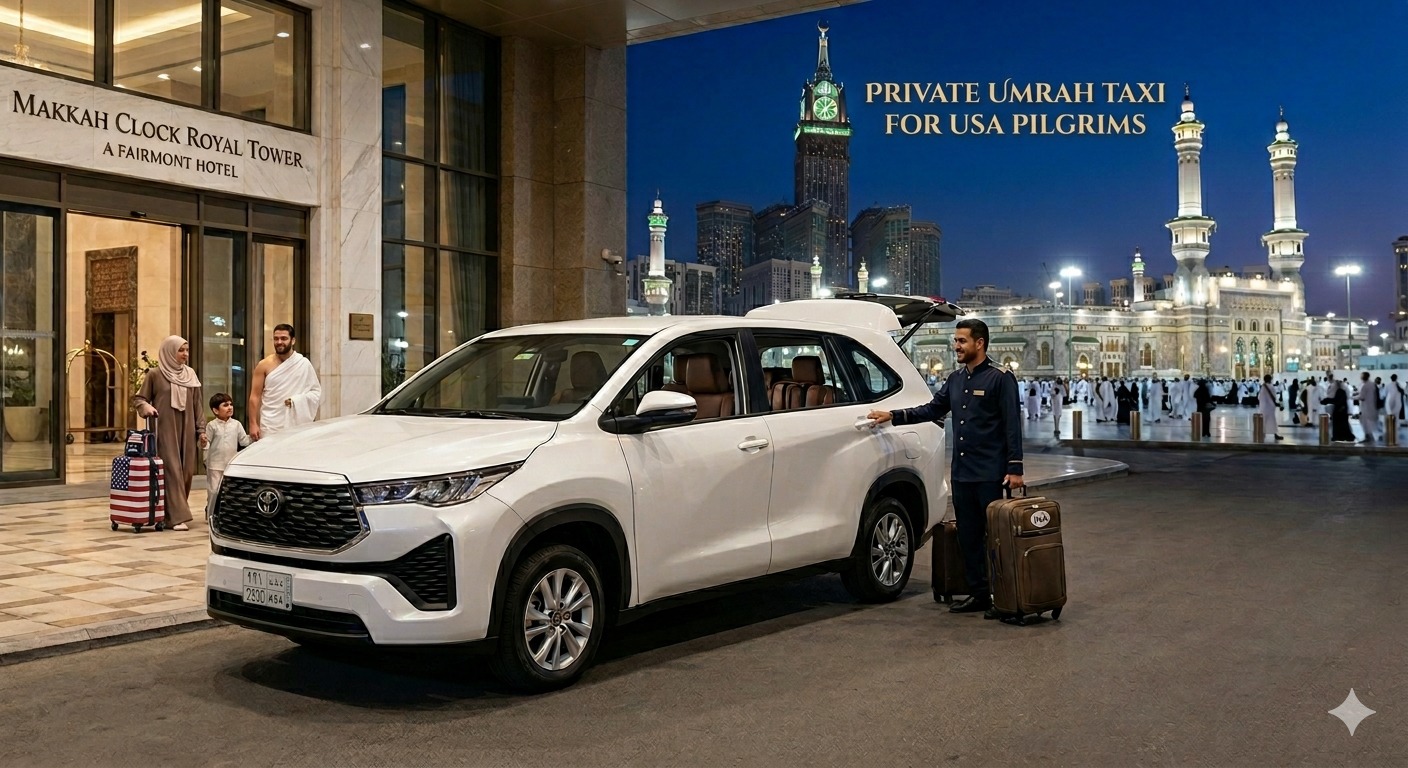 Private Umrah Taxi Services Online from the USA Book at Discount