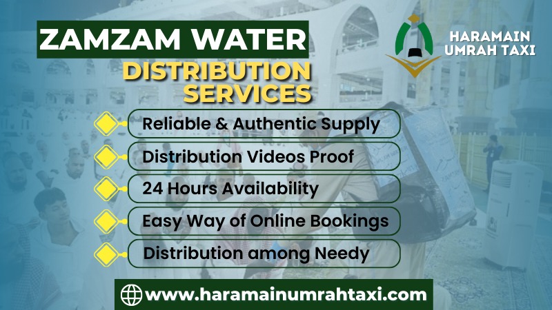 why choose haramain for water distribution services or zamzam water distribution in makkah madinah