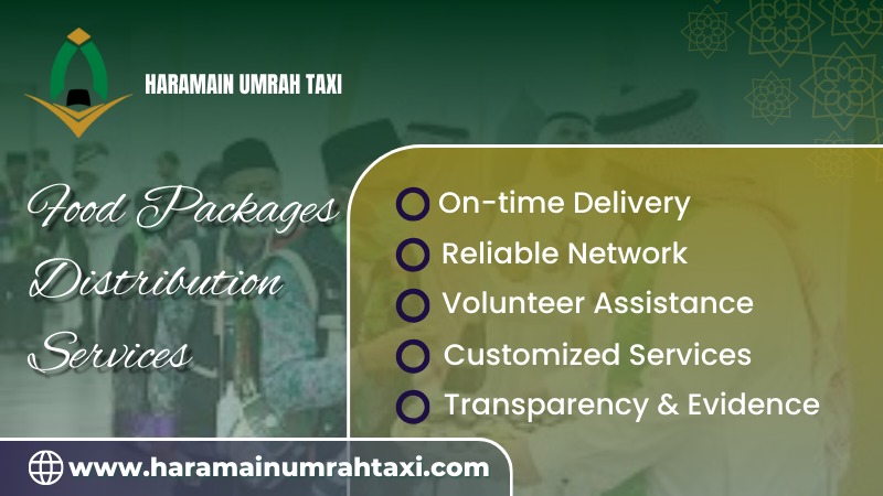 why choose haramain for food package distribution in makkah madinah
