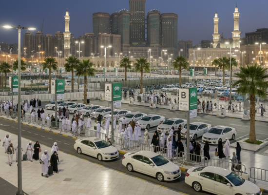best taxi pickup points near haram