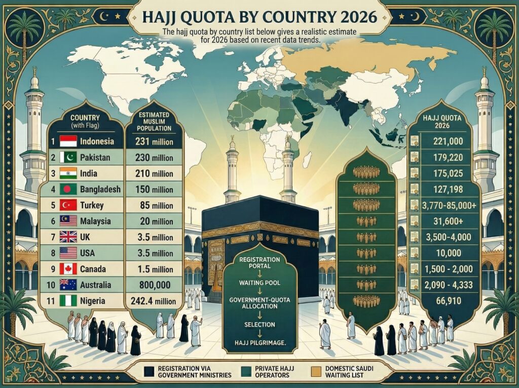 Hajj Quota by Country 2026
